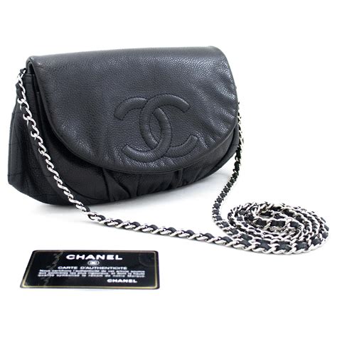 half moon chanel woc|Chanel woc on chain.